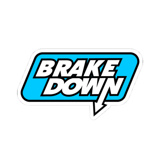 Brake Down Logo Sticker